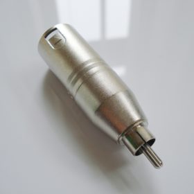 Adapter - XLR male - Cinch male