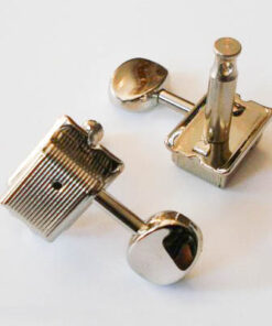 Mechaniken Kluson-Style - 6-in-line links - nickel (ovale Flügel)