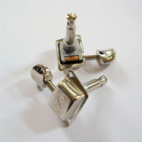 Mechaniken Schaller - 6-in-line links - nickel (ovale Flügel)