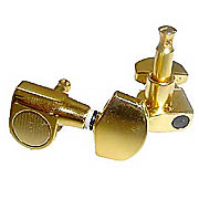 Mechaniken Kluson Style - 3L/3R - gold (große deutsche Flügel)