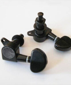 Mechaniken Gitarre - 3L/3R- schwarz (Nierenflügel)