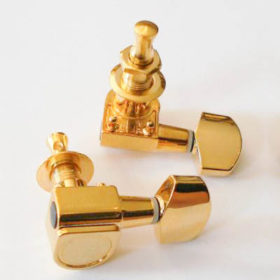 Mechaniken Schaller Style - 6-in-line links - gold (kleine deutsche Flügel)