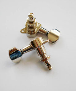 Mechaniken Schaller-Style - 6-in-line links - chrom (kleine deutsche Flügel)