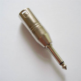 Adapter - XLR male - Klinke Mono