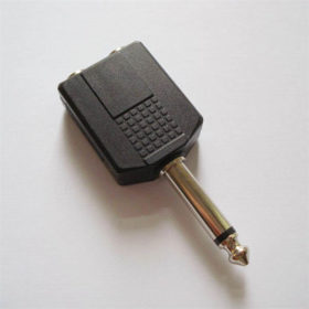 Adapter - 2x Klinke groß - 1x Klinke groß - Mono