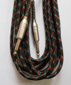 Vintage Instrumentenkabel - Klinke-Klinke - 6m - schwarz