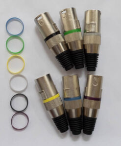 6x XLR Male Farbig kodierbar