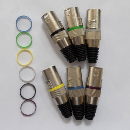 6x XLR Male Farbig kodierbar