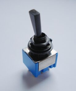 Splitt Schalter - Mini Switch - Metall - ON/ON -zwei Ebenen - 6 Pins - schwarz
