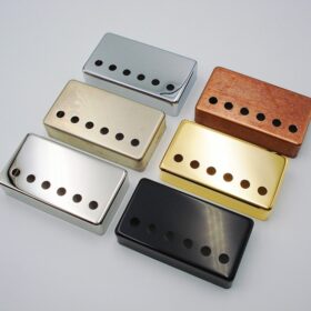 Pickupkappe – Neusilber - Humbuckerkappe - Pickup Cover mit Polelöchern