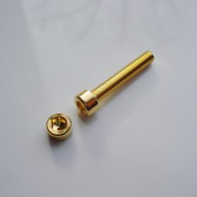 Pole Piece Schraube - Hexscrew - gold 3X16mm
