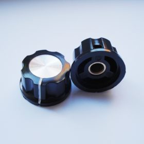 Potiknopf Vintage - Retro Volume / Tone - silver