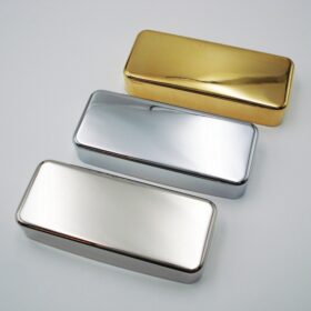 Pickupkappe - Soapbar Cover - P90 - Singlecoil geschlossen - No Hole - Nickel / Silver