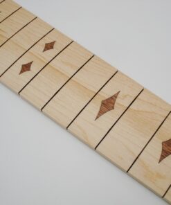 Fretboard - Maple - Griffbrett - Ahorn 647 mit Wood Diamond Inlays - geschwungene Version