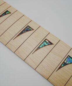 Fretboard - Maple - Griffbrett - Ahorn 647 mit Shark Fin Inlays Abalone & Wood